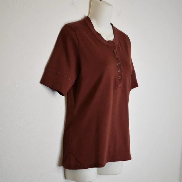 Woolrich Thermal Top Henley Sz M Baselayer Basics Neutral Minimalist - Picture 4 of 16